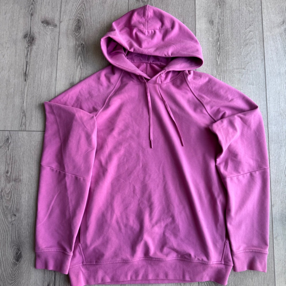 Lululemon City Sweat Pullover Hoodie Pink Mens Size L M3AUPS